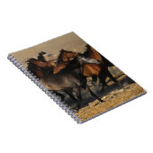 砂漠で走っているアラビア人 ノートブック (右側)