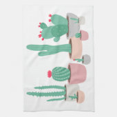 砂漠によっては鉢植えなサボテンが夢を見ます キッチンタオル (縦)