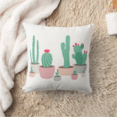 砂漠によっては鉢植えなサボテンが夢を見ます クッション (ブランケット)