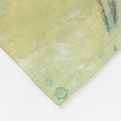 砂漠によっては|の緑植物が夢を見ます フリースブランケット (角)