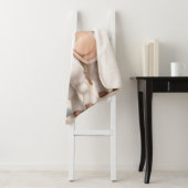 砂漠にサドルを持つラマ シェルパブランケット (インサイチュ)