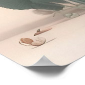 砂漠にサドルを持つラマ ポスター (角)