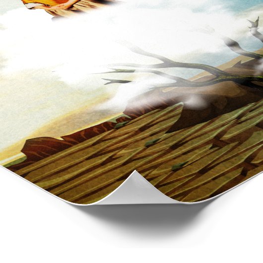 砂漠に一人で ポスター (角)