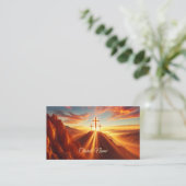 砂漠に十字架を3つ 名刺 (スタンド正面)