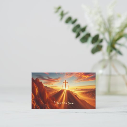 砂漠に十字架を3つ 名刺 (スタンド正面)
