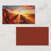 砂漠に十字架を3つ 名刺 (正面/裏面)