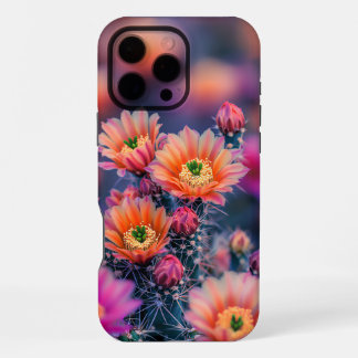 砂漠に咲くカラフルなサボテンの花 iPhone 16 PRO MAXケース