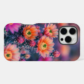 砂漠に咲くカラフルなサボテンの花 iPhoneケース (裏面横)