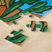 砂漠に捨て鉢 ジグソーパズル (側面)