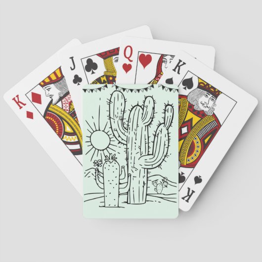 砂漠のお祝い遊のカード トランプ (裏面)
