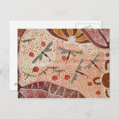 砂漠のはがきのトンボ ポストカード (正面/裏面)