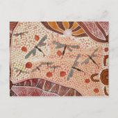 砂漠のはがきのトンボ ポストカード (正面)