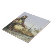 砂漠のアラビアの休息、「Thからのとびら タイル (側面)