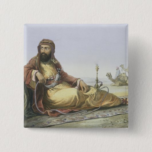 砂漠のアラビアの休息、「Thからのとびら 缶バッジ (正面)