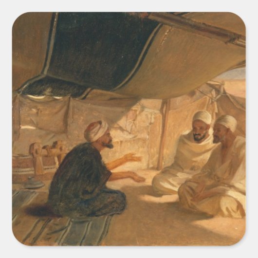 砂漠のアラブ人, 1871 スクエアシール (正面)