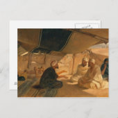 砂漠のアラブ人, 1871 ポストカード (正面/裏面)