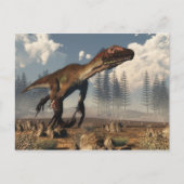 砂漠のウータフラプター恐竜 ポストカード (正面)