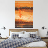 砂漠のエコー キャンバスプリント (インサイチュ (寝室))