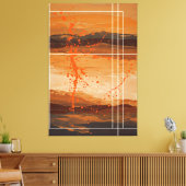 砂漠のエコー キャンバスプリント (インサイチュ (リビング))