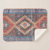砂漠のエコー：南西ボホ伝統 シェルパブランケット (正面(横))