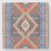 砂漠のエコー：南西ボホ伝統 ストーンコースター (正面)