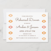 砂漠のエレガンス セドナ リハーサル ディナー 招待状 (正面)