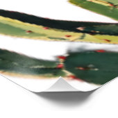 砂漠のエレガンス:咲くサボテン ポスター (コーナー)