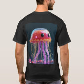 砂漠のエレガンス:開花Tシャツのギラフェ。 Tシャツ (裏面)