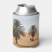 砂漠のオアシス：サハラヤシの風景。 缶クーラー (缶正面)