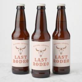 砂漠のカウガール ラスト ロデオ ビールラベル