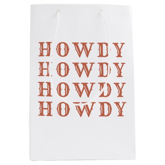 砂漠のカウガール ラスト ロデオ ミディアムペーパーバッグ (正面)