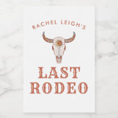 砂漠のカウガール ラスト ロデオ ワインラベル (シングルラベル)