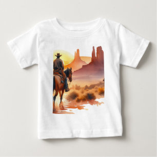砂漠のカウボーイ ベビーTシャツ