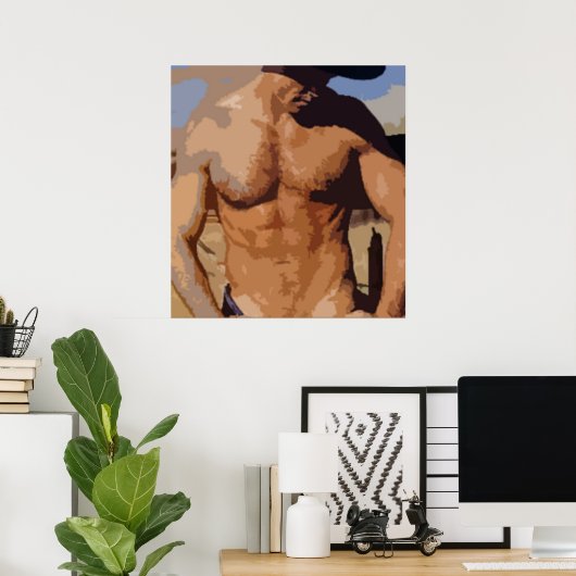 砂漠のカウボーイ ポスター (ホームオフィス)