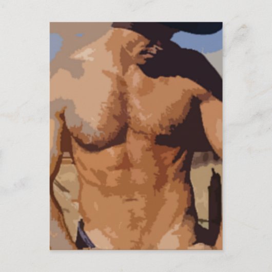 砂漠のカウボーイ ポストカード (正面)