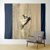 砂漠のカスタマイズ可能なタペストリーの野生の馬 タペストリー (インサイチュ(横))