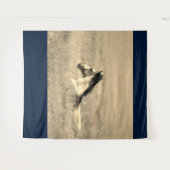 砂漠のカスタマイズ可能なタペストリーの野生の馬 タペストリー (正面(横))