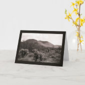 砂漠のカッティジャンプcholla写真グリーティングカード カード (黄色い花)