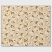 砂漠のカムフラージュ ラッピングペーパー (フラット)