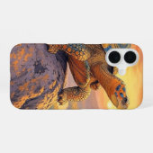 砂漠のカメ  iPhone 16ケース (裏面横)