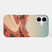 砂漠のカーブ iPhone 16ケース (裏面横)