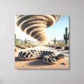 砂漠のガラガラ キャンバスプリント (正面)