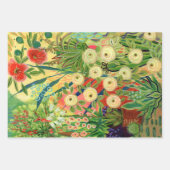 砂漠のガーデンラッピング紙フラットシートセット3 ラッピングペーパーシート (正面3)