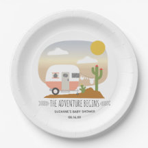 砂漠のキャンパークロースレインピンクの赤ちゃんシャワー