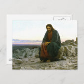 砂漠のキリスト ポストカード (正面/裏面)