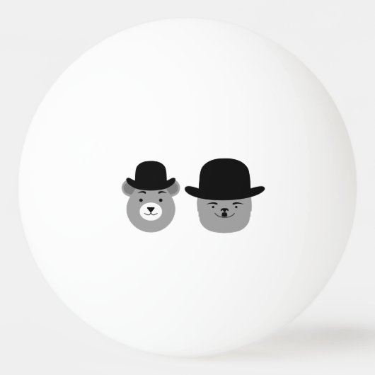 砂漠のクマ 卓球ボール (正面)