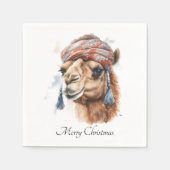 砂漠のクリスマスの喜びカスタム、 スタンダードカクテルナプキン (正面)