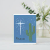 砂漠のクリスマスの挨拶状 シーズンポストカード (スタンド正面)