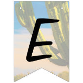 砂漠のサグアーロサボス結婚のリハーサルディナー バンティングフラッグ (第2の旗)