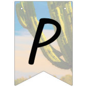 砂漠のサグアーロサボス結婚のリハーサルディナー バンティングフラッグ (第1の旗)